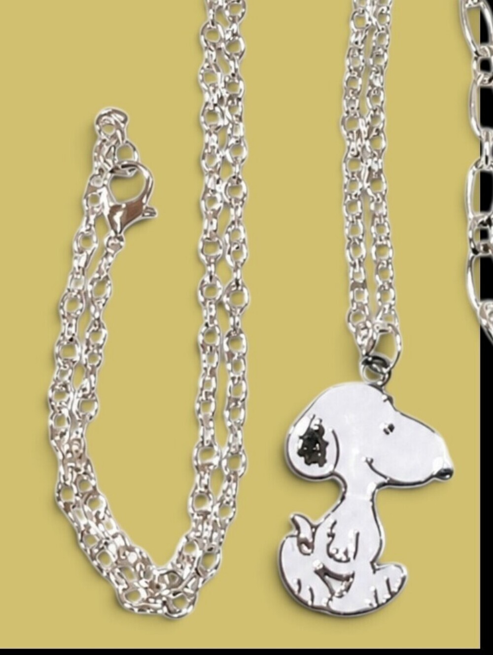 Peanuts -NWT, Snoopy Woodstock Necklace & Bracelet,Adjustable, Stainless, Enamel - Picture 6 of 7